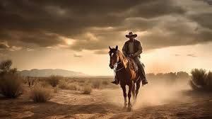Vaquero en el desierto